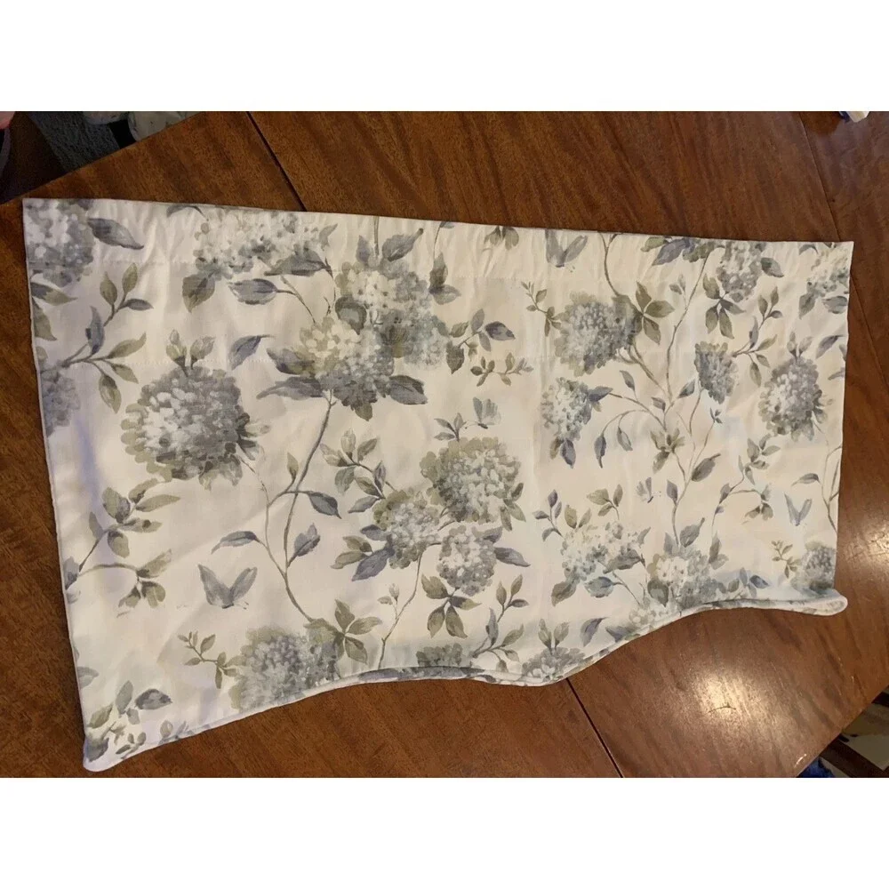Erie Floral Cotton Blend Scalloped 70” Window Valance